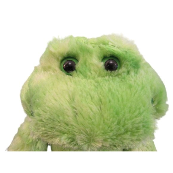 St Patricks Day Shamrock Happy Go Lucky Green Plush Frog Build A Bear Naked GUC - Picture 10 of 15